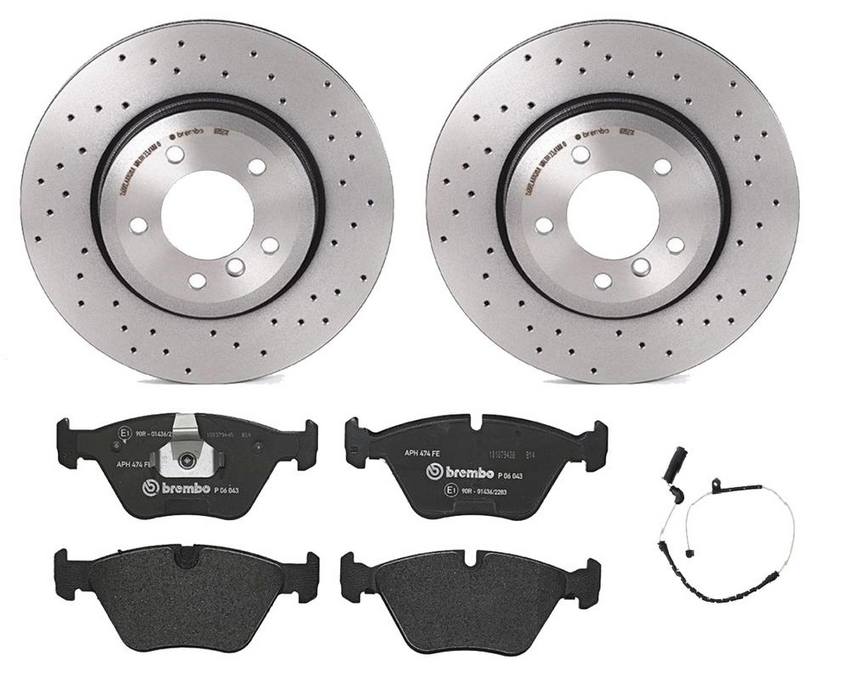 BMW Brembo Brake Kit - Pads and Rotors Front (325mm) (Xtra) (Low-Met) 34357836795 - Brembo 1563836KIT